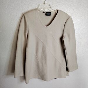 Geiger Austria New Wool V Neck Sweater Sz 38/ S